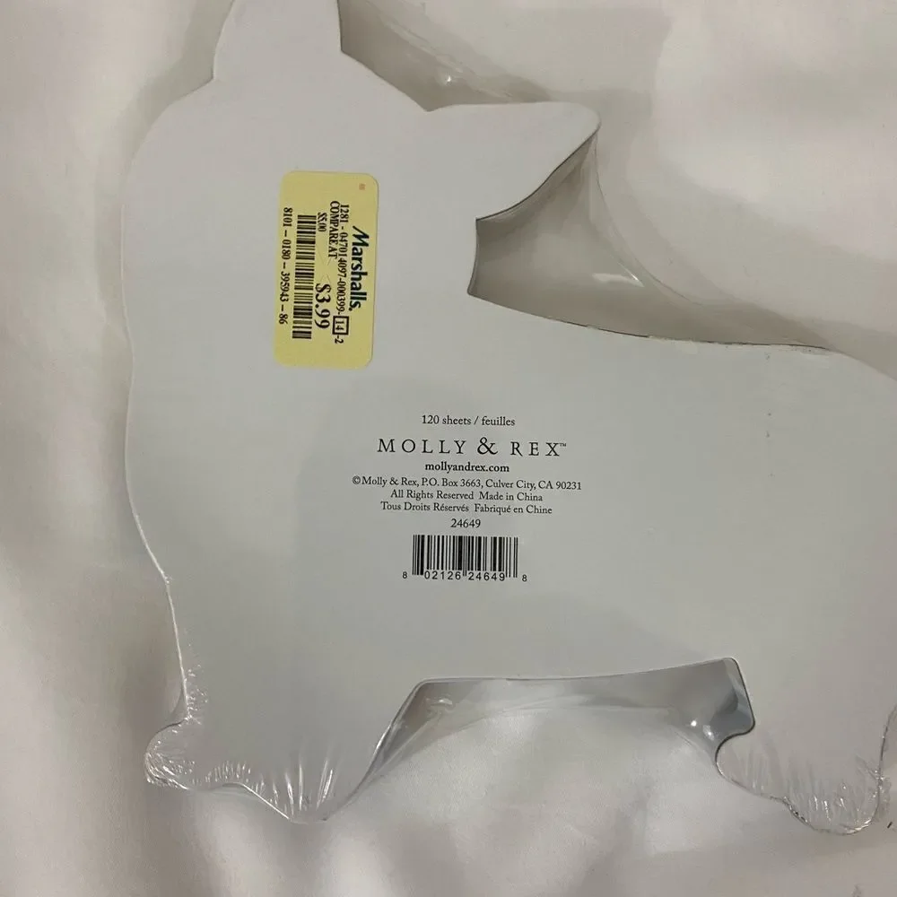 NWT Set of Two Dog /Corgi Kitchen Towels and Corgi Notepad